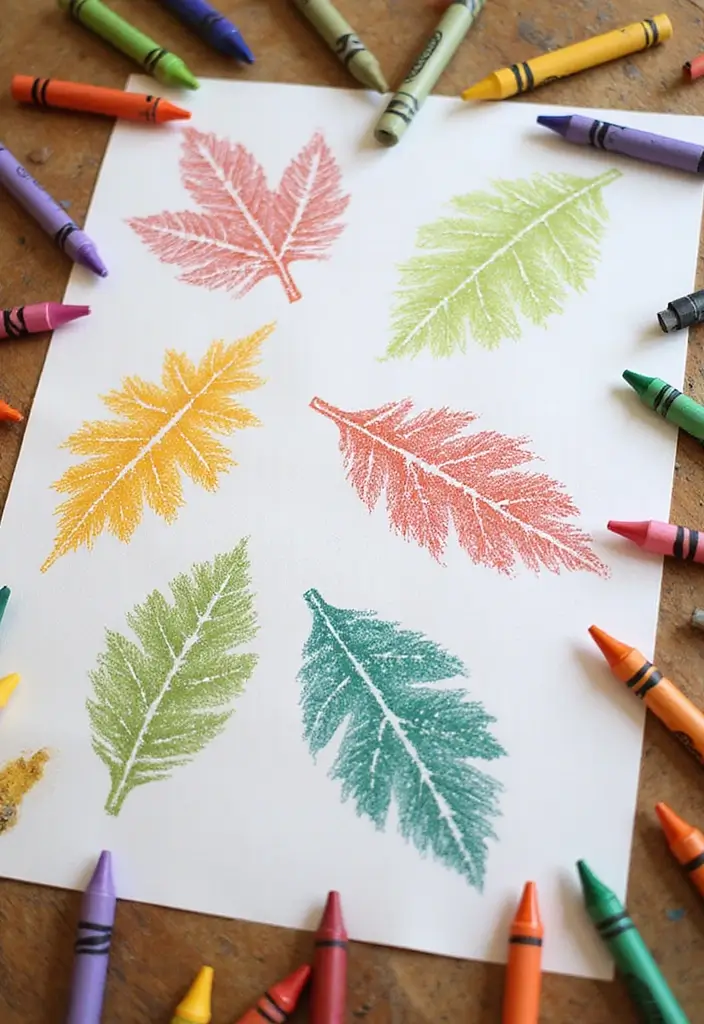 29 Kid Craft Ideas That Keep Children Entertained Creatively 79 29 Kid Craft Ideas That Keep Children Entertained Creatively - 15. Leaf Rubbings