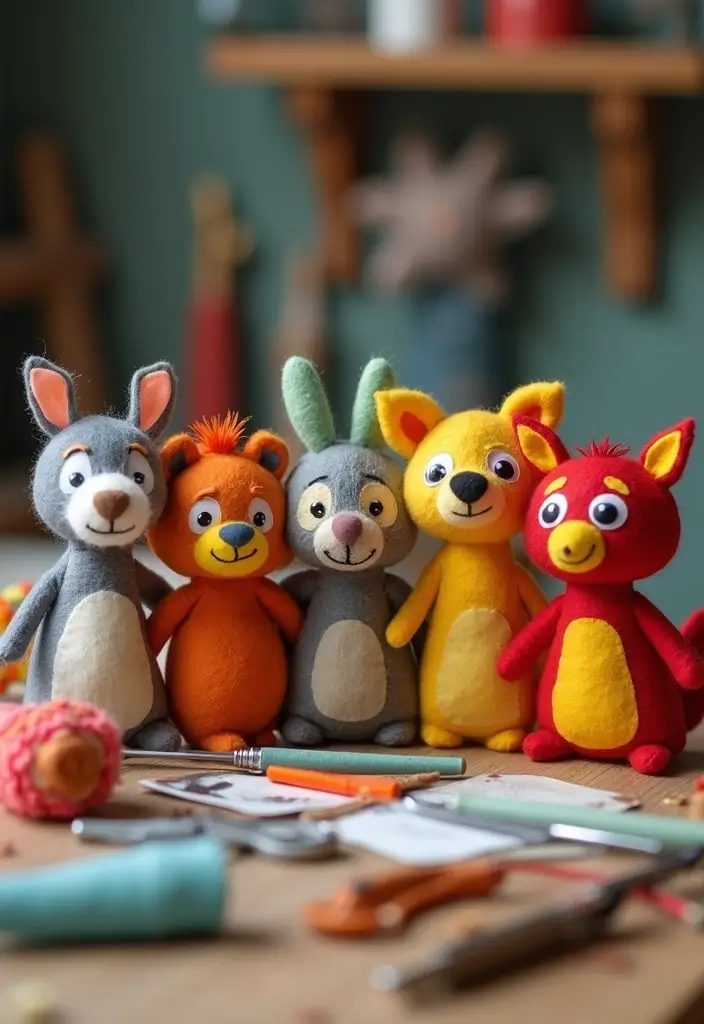 29 Kid Craft Ideas That Keep Children Entertained Creatively 94 29 Kid Craft Ideas That Keep Children Entertained Creatively - 18. Felt Animal Puppets