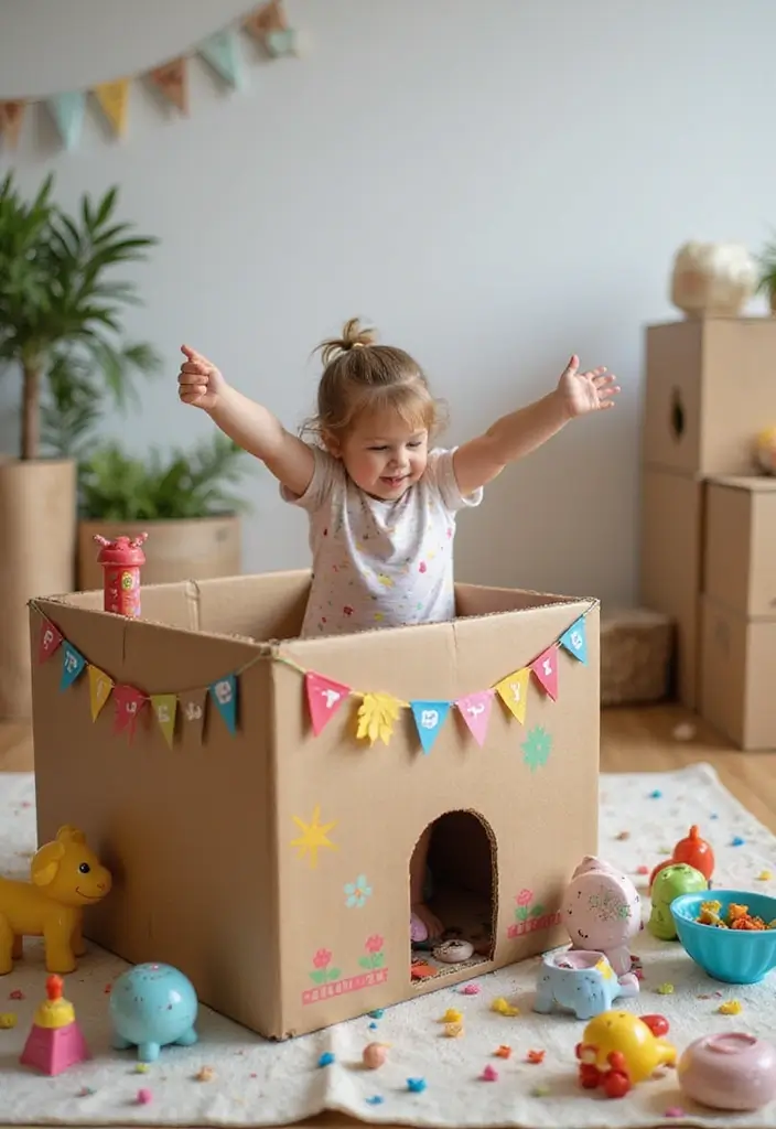 29 Kid Craft Ideas That Keep Children Entertained Creatively 133 29 Kid Craft Ideas That Keep Children Entertained Creatively - 25. Cardboard Box Forts