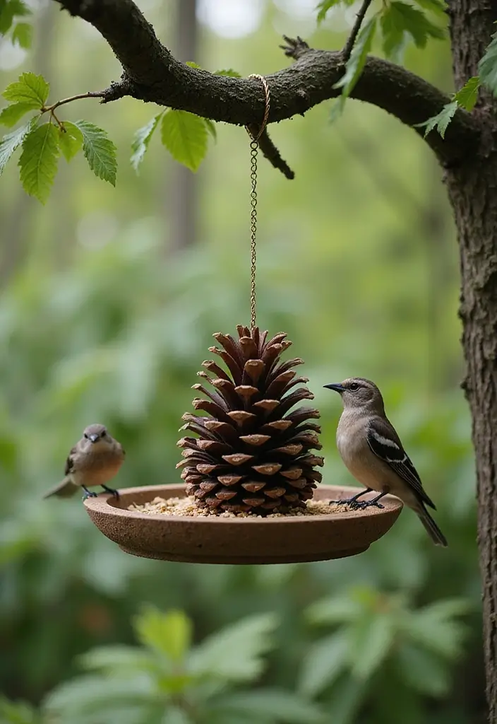 29 Kid Craft Ideas That Keep Children Entertained Creatively 16 29 Kid Craft Ideas That Keep Children Entertained Creatively - 4. Pinecone Bird Feeders