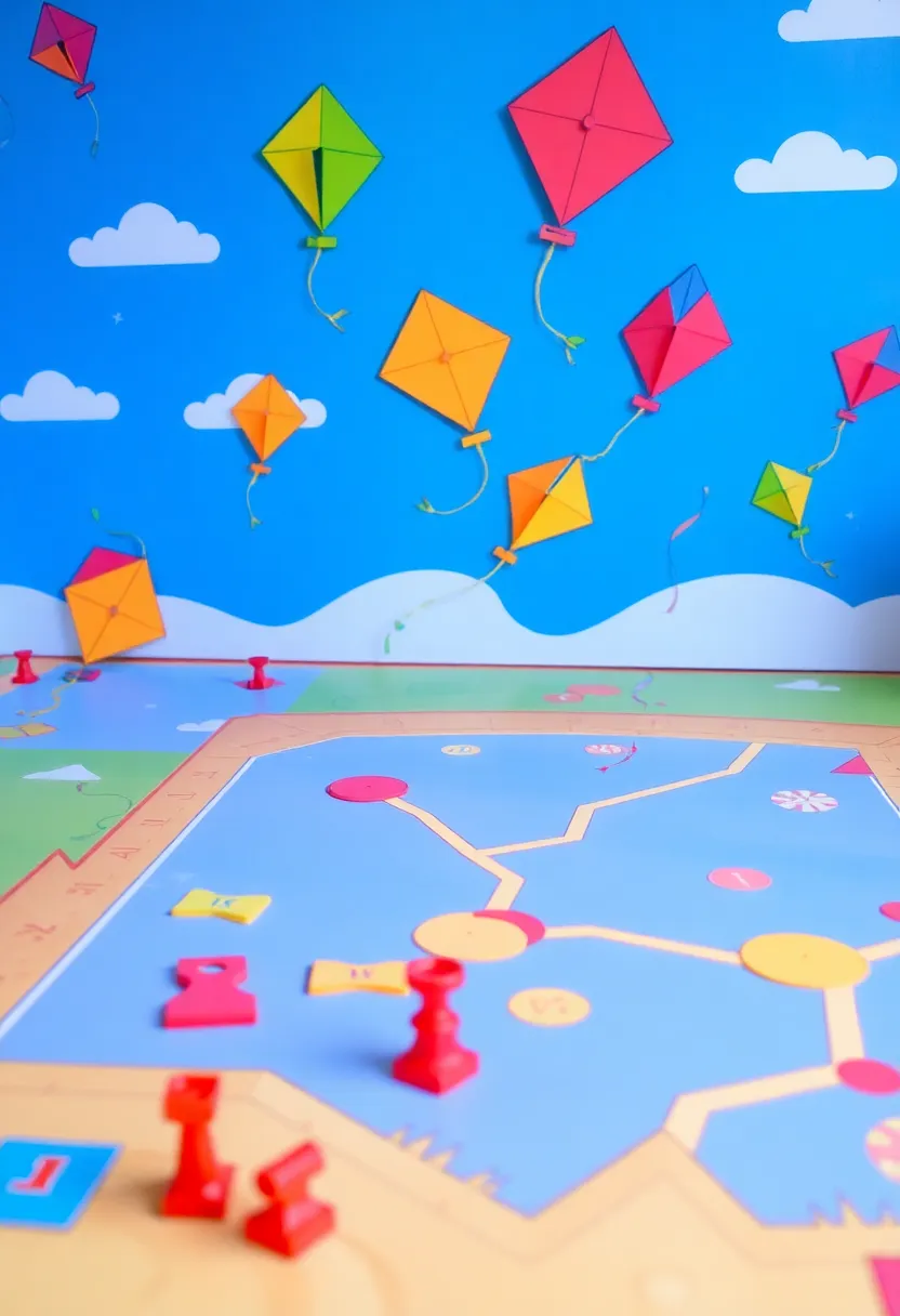 29 Kite Decoration Ideas That Make Flying Fun, Colorful, and Unique - 26. Kite-Themed Game Boards