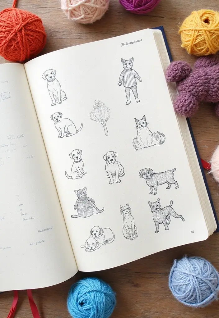 29 Knitting Journal Ideas That Keep Your Projects Organized and Inspiring - 14. Animal-Friendly Knitting Section