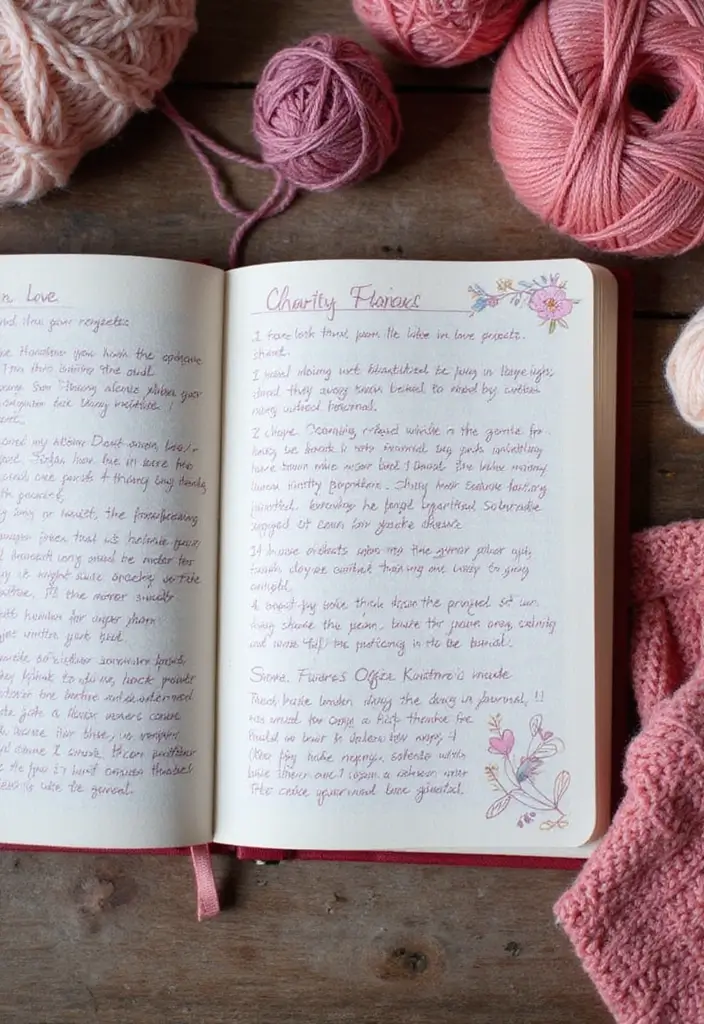 29 Knitting Journal Ideas That Keep Your Projects Organized and Inspiring - 16. Charity Knitting Projects