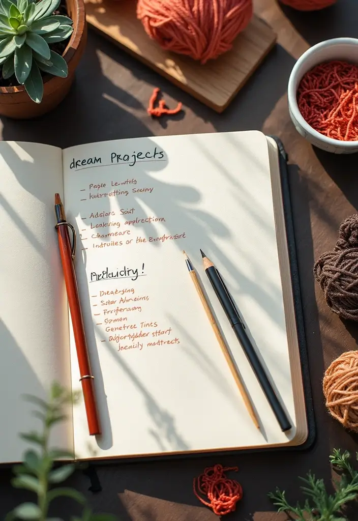 29 Knitting Journal Ideas That Keep Your Projects Organized and Inspiring - 29. Dream Projects Wishlist