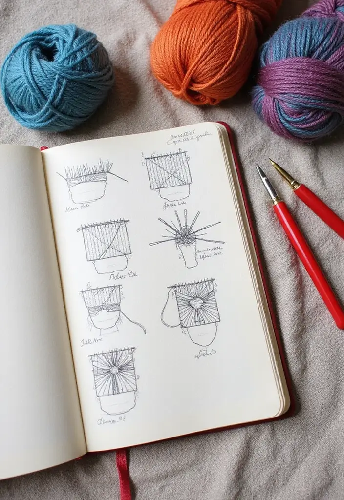 29 Knitting Journal Ideas That Keep Your Projects Organized and Inspiring - 6. Knitting Techniques Cheat Sheet