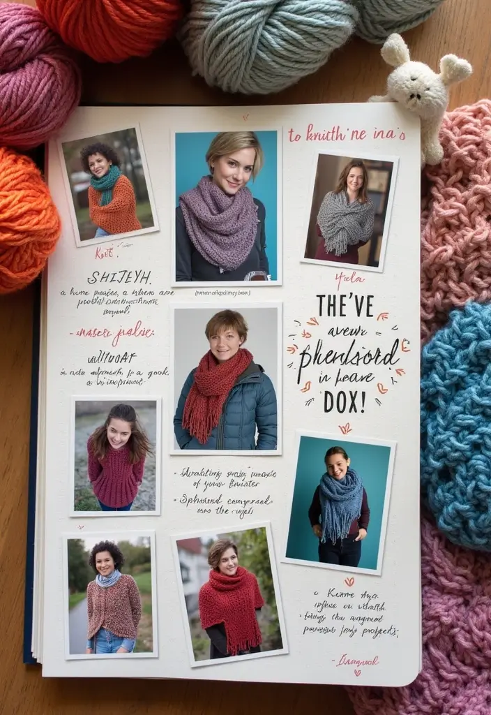 29 Knitting Journal Ideas That Keep Your Projects Organized and Inspiring - 7. Finished Projects Showcase