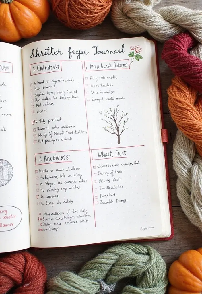 29 Knitting Journal Ideas That Keep Your Projects Organized and Inspiring - 8. Seasonal Project Planning