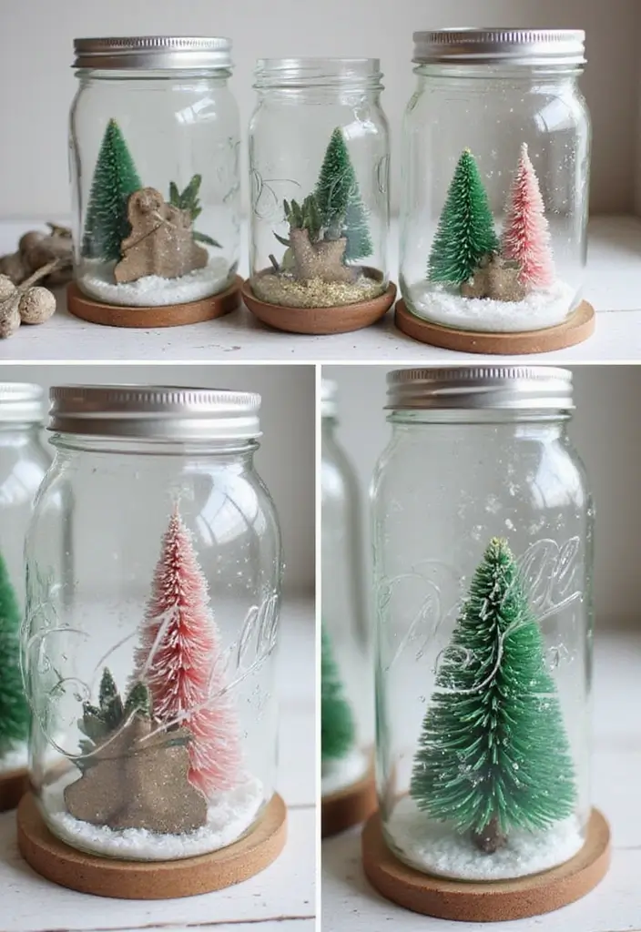 29 Mason Jar Craft Ideas That Transform Jars Into Stylish Decor 117 29 Mason Jar Craft Ideas That Transform Jars Into Stylish Decor - 19. DIY Snow Globes