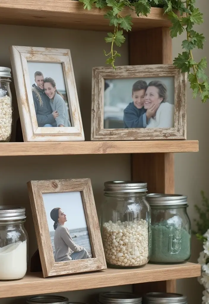 29 Mason Jar Craft Ideas That Transform Jars Into Stylish Decor 124 29 Mason Jar Craft Ideas That Transform Jars Into Stylish Decor - 20. Upcycled Photo Frames