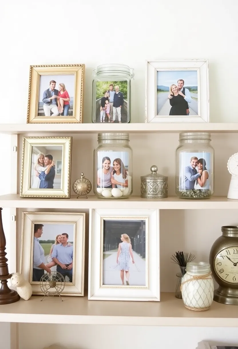 29 Mason Jar Craft Ideas That Transform Jars Into Stylish Decor 187 29 Mason Jar Craft Ideas That Transform Jars Into Stylish Decor - 29. Picture Frames