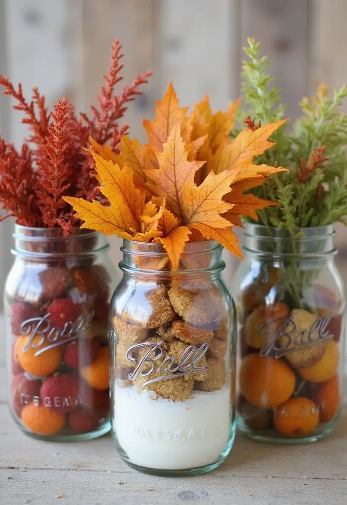 29 Mason Jar Craft Ideas That Transform Jars Into Stylish Decor 39 29 Mason Jar Craft Ideas That Transform Jars Into Stylish Decor - 7. Seasonal Decor