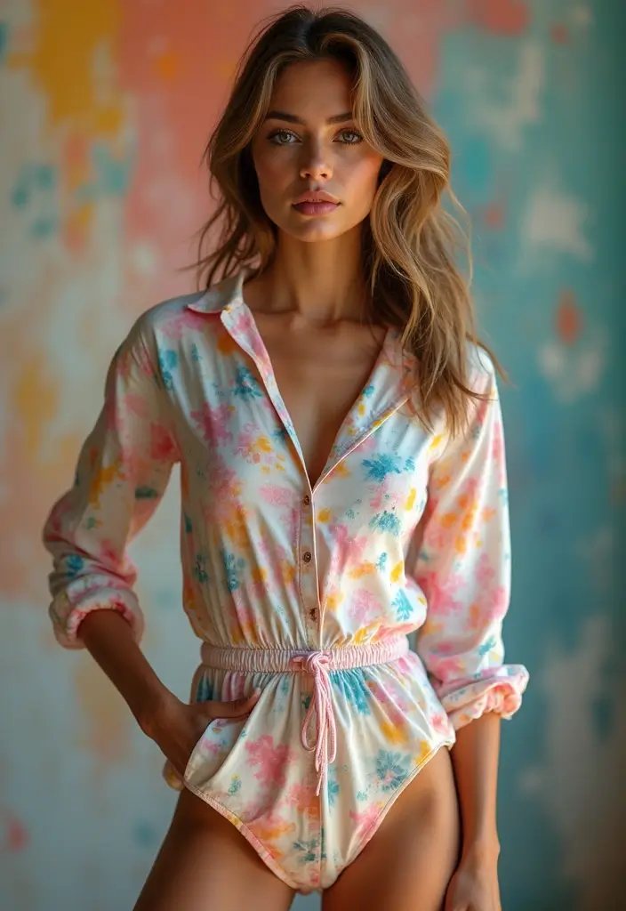 29 Onesie Painting Ideas That Make Baby Gifts Cute and Memorable - 11. Artistic Brush Strokes