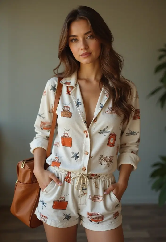 29 Onesie Painting Ideas That Make Baby Gifts Cute and Memorable - 21. Vintage Travel Vibes