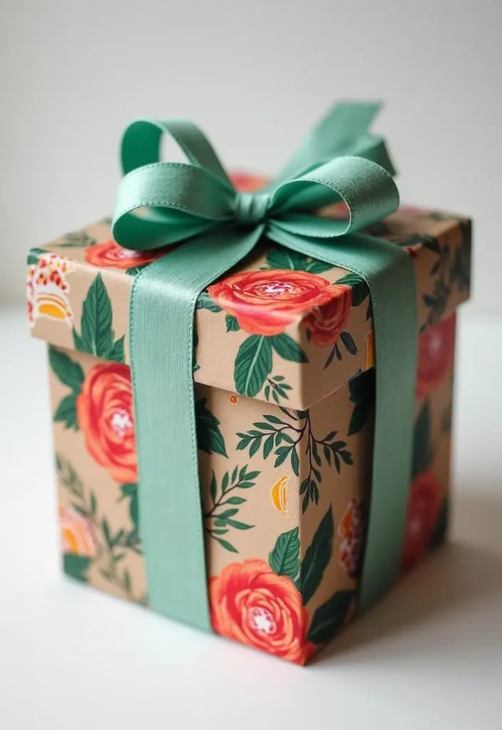29 Painted Gift Box Ideas That Make Presents Stand Out - 19. Upcycled Style