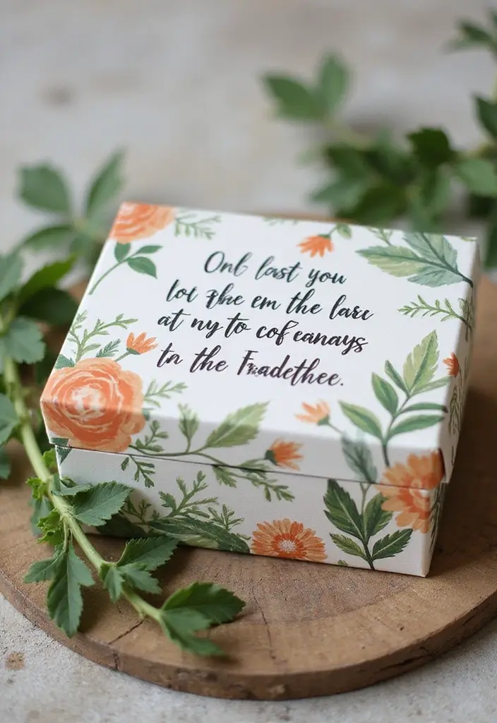 29 Painted Gift Box Ideas That Make Presents Stand Out - 23. Eco-Friendly Quotes