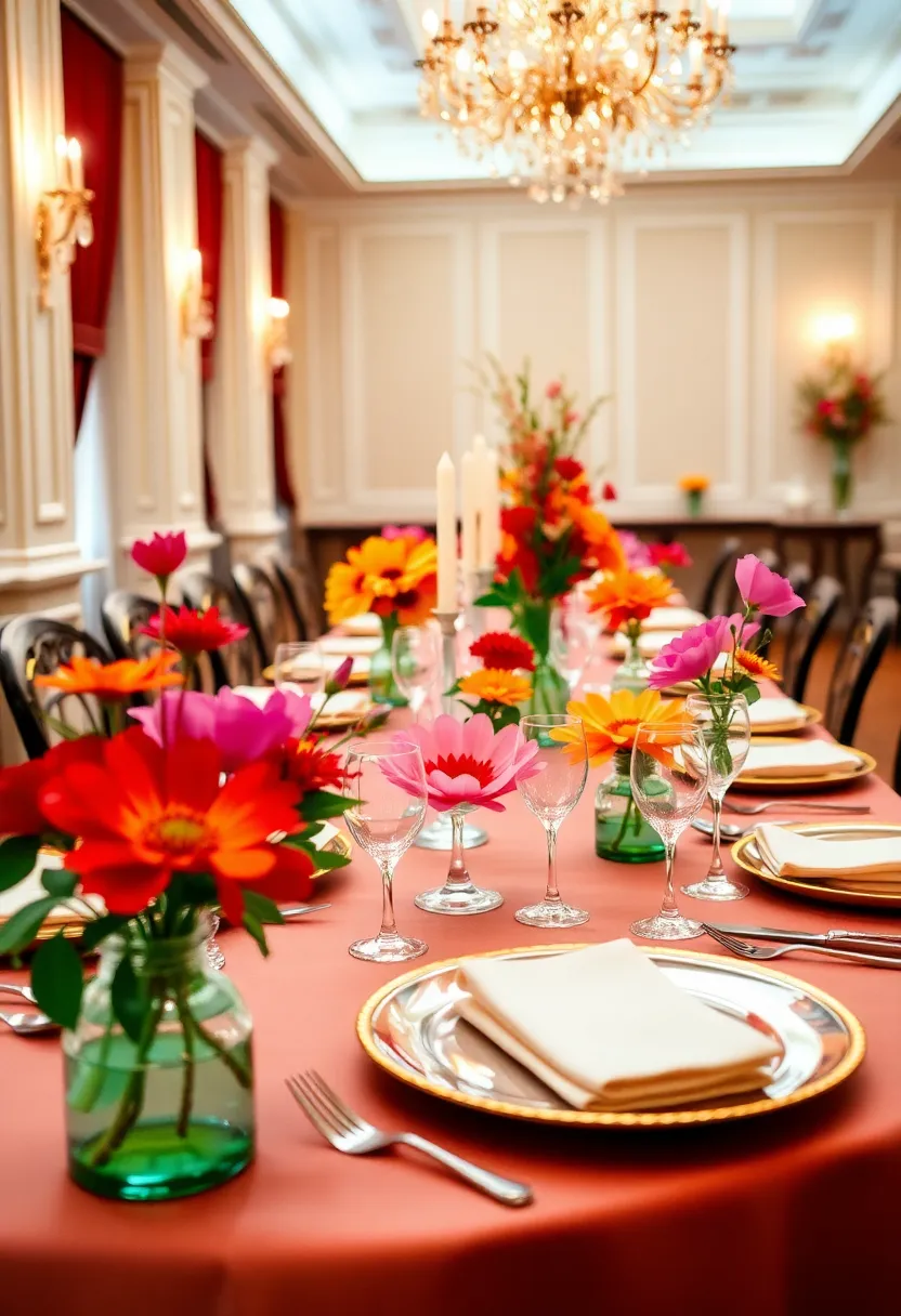 29 Paper Flower Decoration Ideas That Bring Color and Beauty to Any Space - 22. Artistic Paper Flower Place Settings