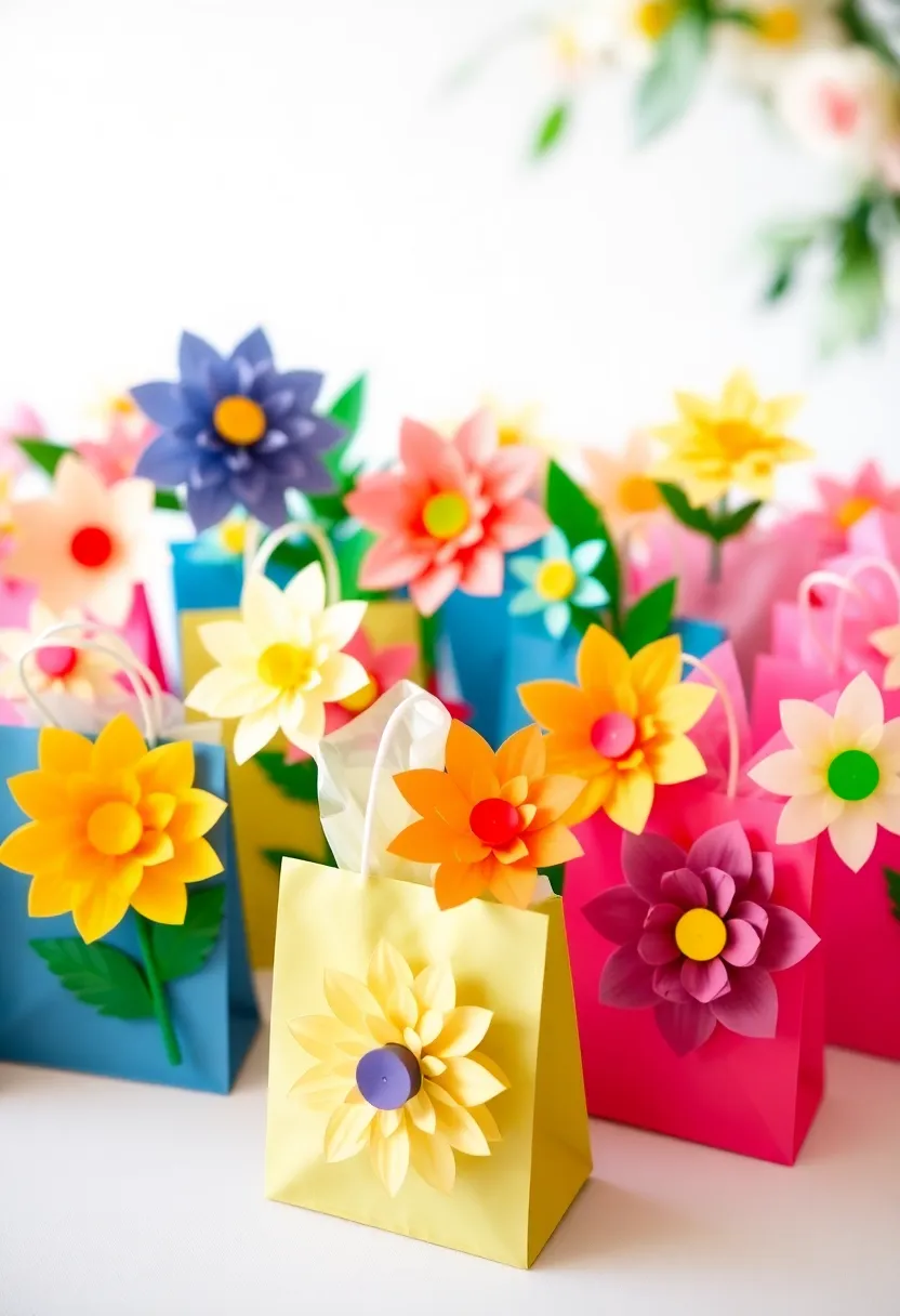 29 Paper Flower Decoration Ideas That Bring Color and Beauty to Any Space - 25. Creative Paper Flower Party Favors