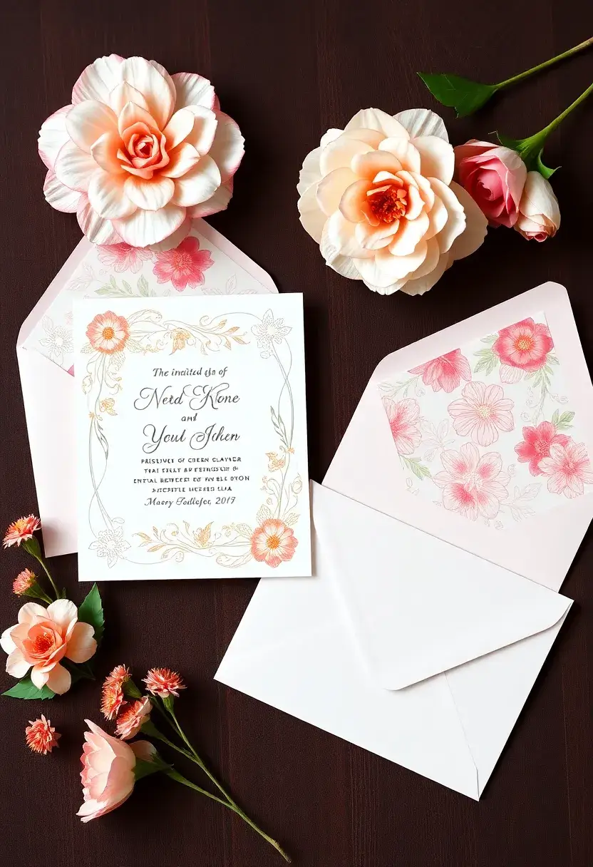 29 Paper Flower Decoration Ideas That Bring Color and Beauty to Any Space - 29. Elegant Paper Flower Invitations