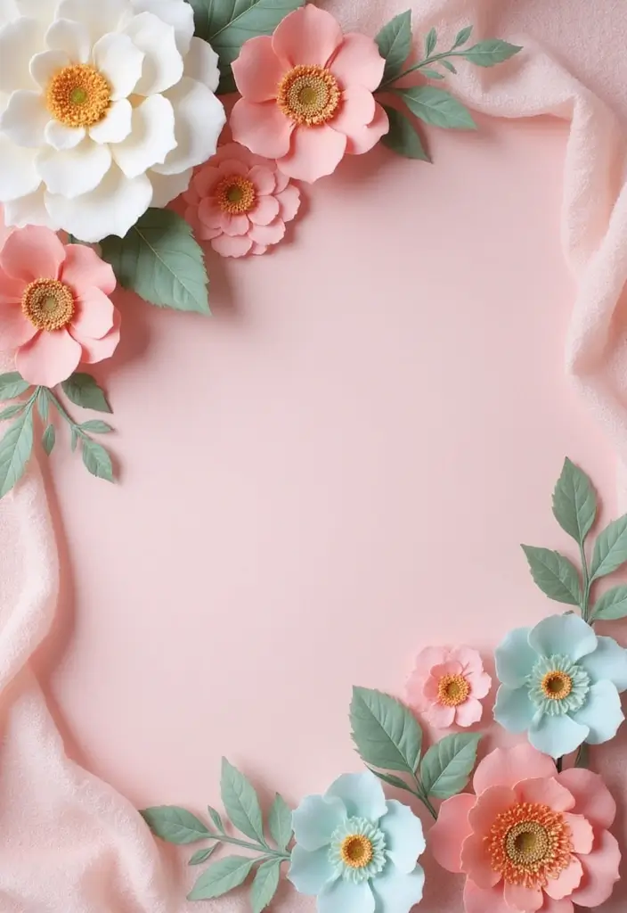 29 Paper Flower Decoration Ideas That Bring Color and Beauty to Any Space - 8. Elegant Paper Flower Backdrops