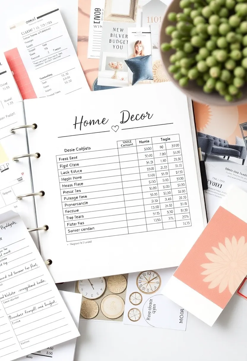 29 Personal Journal Ideas That Help Reflect, Organize, and Create - 26. Home Decor Budgeting