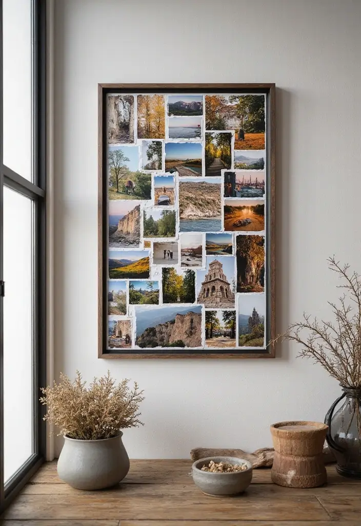 29 Photo Frame Craft Ideas That Personalize Memories Beautifully - 24. Photo Collage Frame