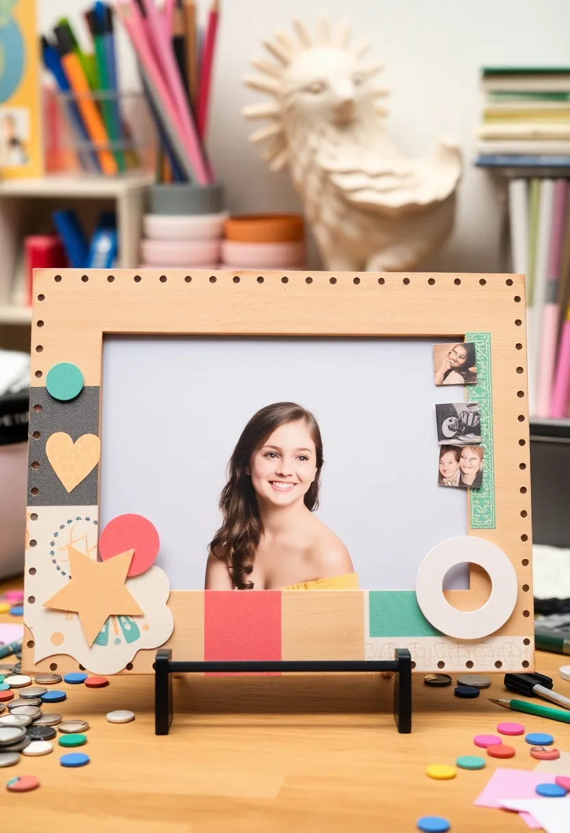 29 Photo Frame Craft Ideas That Personalize Memories Beautifully - 26. Scrapbook Frame