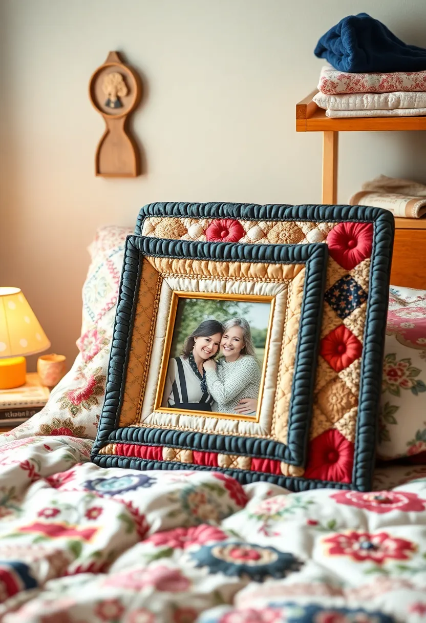 29 Photo Frame Craft Ideas That Personalize Memories Beautifully - 27. Quilted Frame
