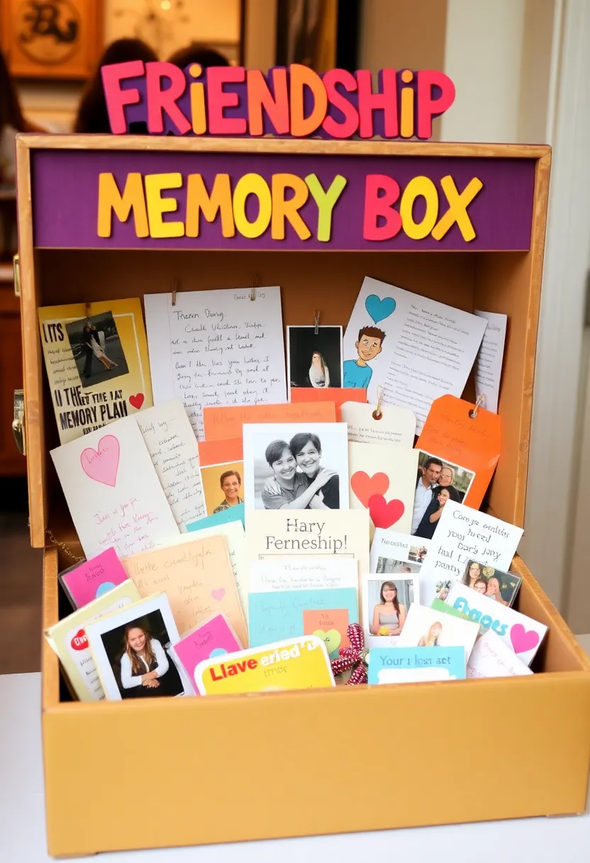 29 Senior Memory Box Ideas That Celebrate Life and Memories - 19. Friendship Memory Box