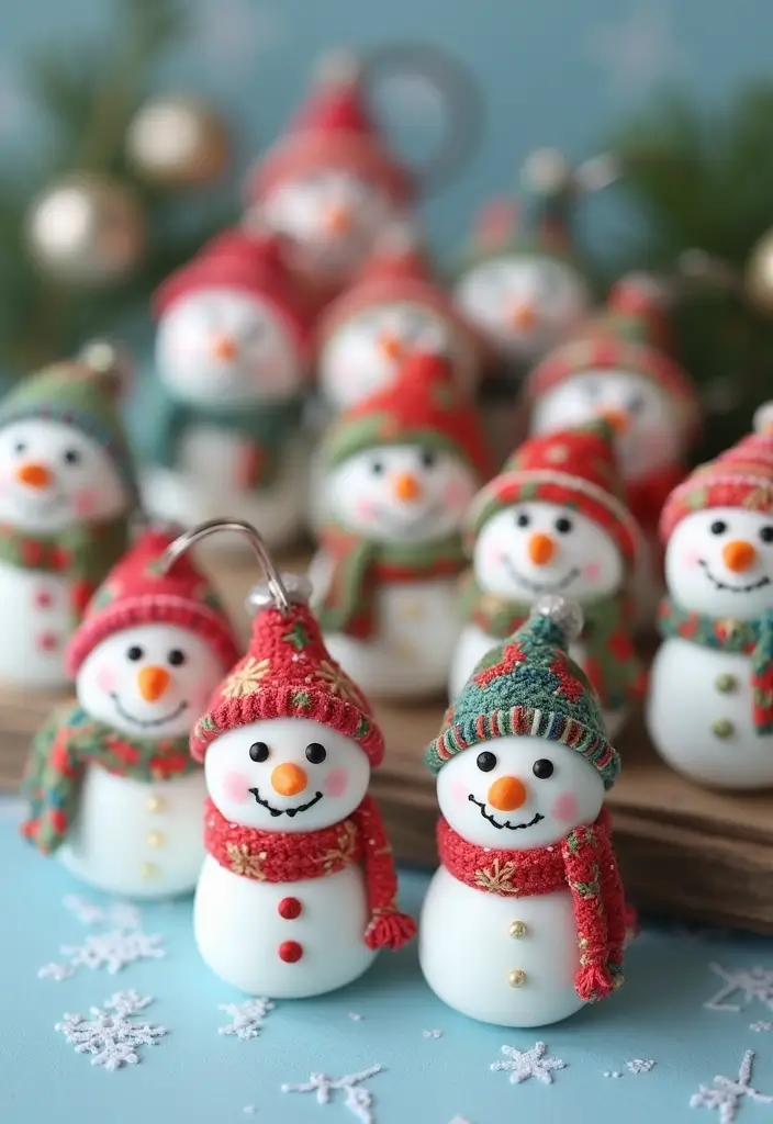 29 Snowman Craft Ideas That Are Fun, Festive, and Cute - 15. Snowman Keychain