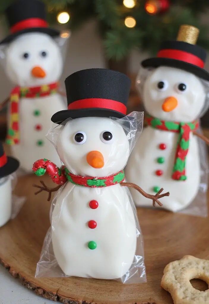 29 Snowman Craft Ideas That Are Fun, Festive, and Cute - 18. Snowman Treat Bags