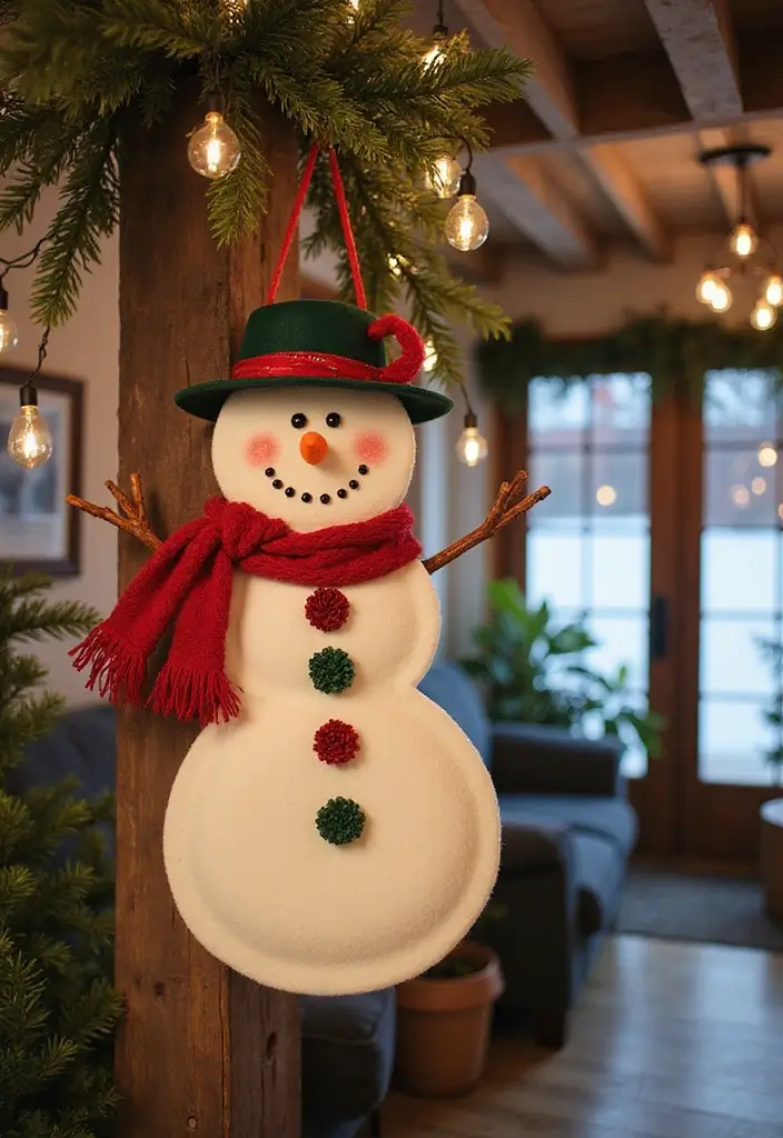 29 Snowman Craft Ideas That Are Fun, Festive, and Cute - 26. Snowman Fabric Banners