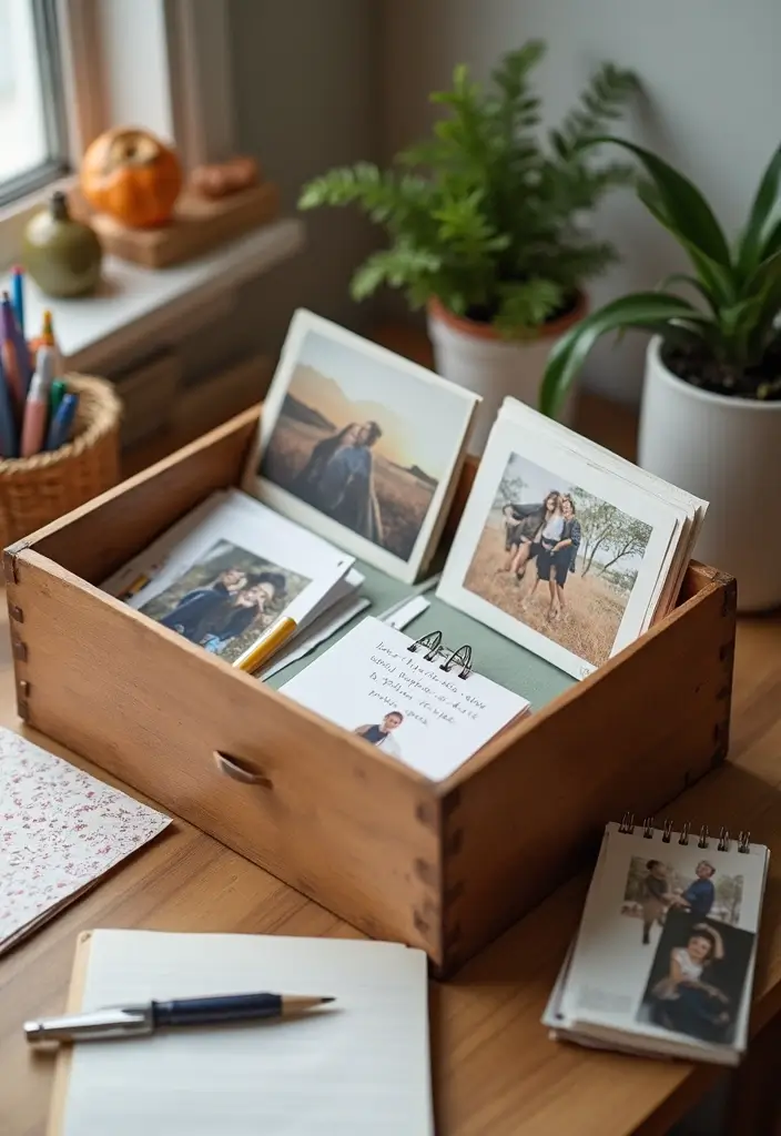29 Treasure Box Ideas That Keep Special Items Safe and Fun - 11. DIY Memory Box with Personal Photos