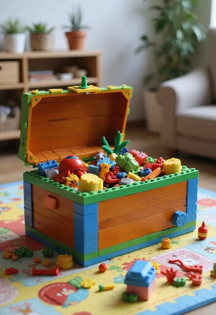 29 Treasure Box Ideas That Keep Special Items Safe and Fun - 14. Modular LEGO Treasure Box