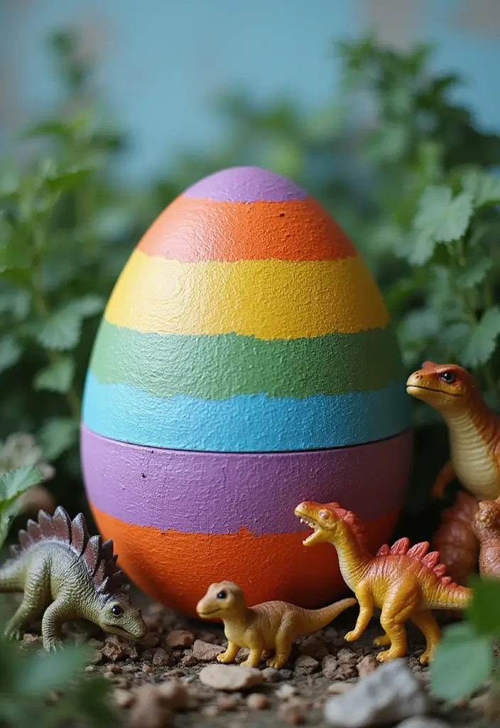 29 Treasure Box Ideas That Keep Special Items Safe and Fun - 19. DIY Dinosaur Egg Keepsake Box