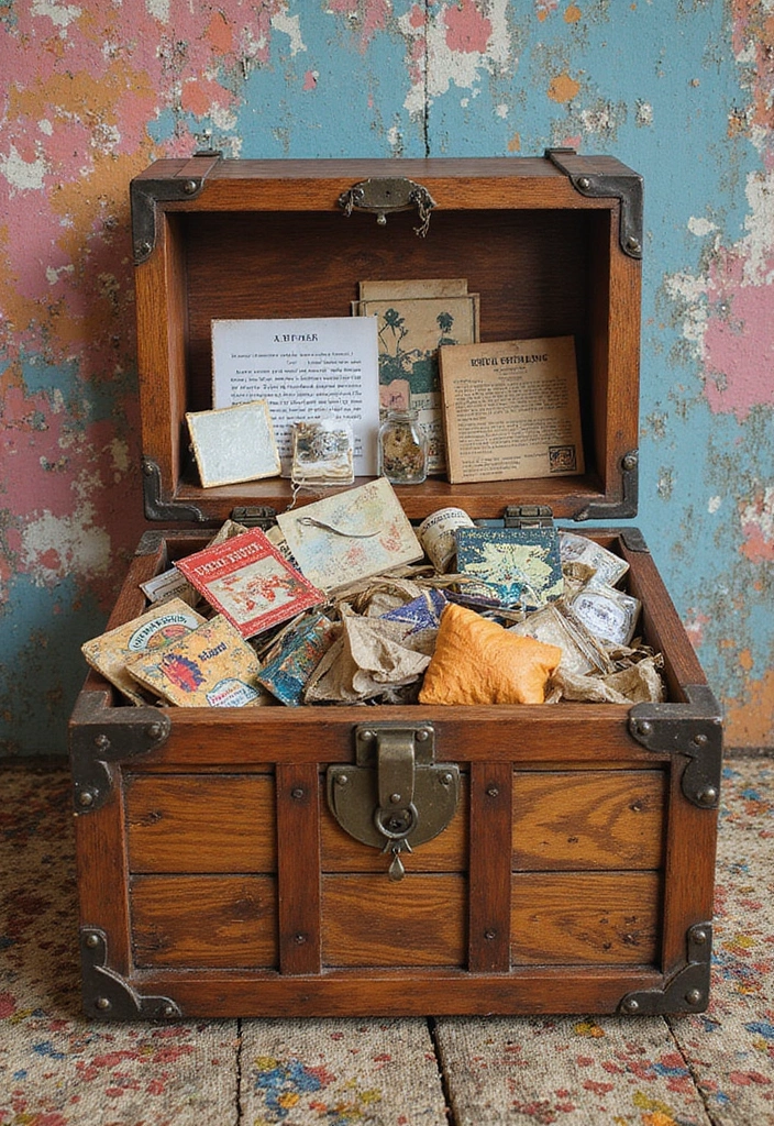 29 Treasure Box Ideas That Keep Special Items Safe and Fun - 23. Collage Art Box