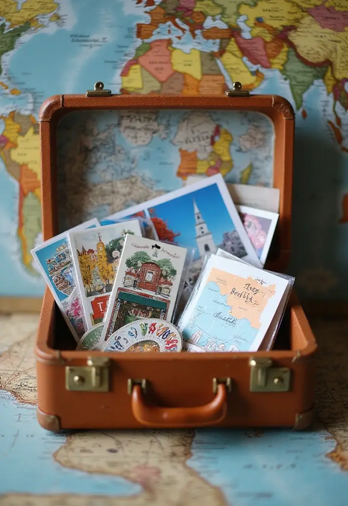 29 Treasure Box Ideas That Keep Special Items Safe and Fun - 6. Travel Suitcase Keepsake Box