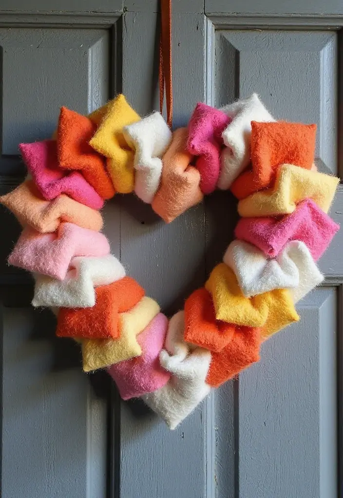 29 Valentines Craft Ideas That Make Gifts Extra Special - 1. Heart-Shaped Wreath