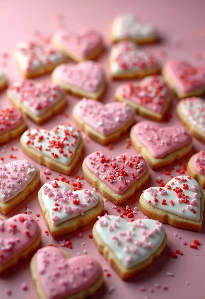 29 Valentines Craft Ideas That Make Gifts Extra Special - 11. Heart-Shaped Cookies