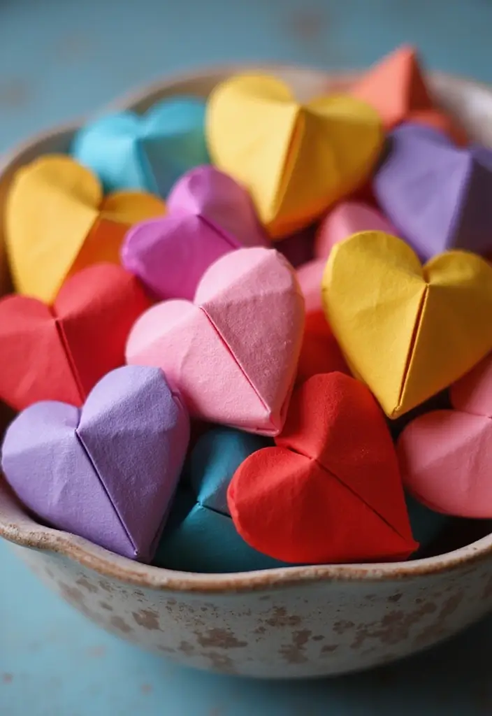 29 Valentines Craft Ideas That Make Gifts Extra Special - 14. Origami Hearts