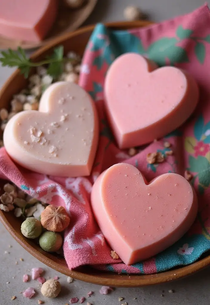 29 Valentines Craft Ideas That Make Gifts Extra Special - 19. Sweetheart Soap Bars