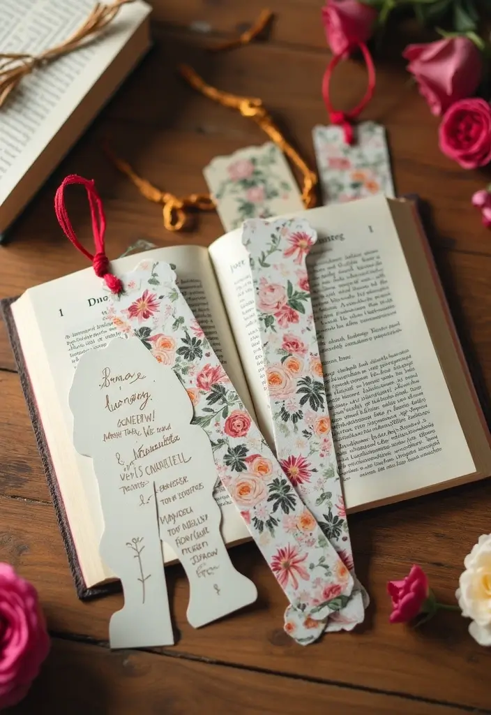 29 Valentines Craft Ideas That Make Gifts Extra Special - 27. Romantic Bookmark