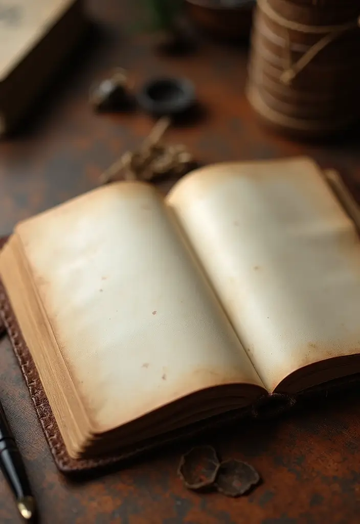 29 Vintage Journal Ideas Simple That Add Classic Style to Your Planning - 1. Leather-Bound Diaries