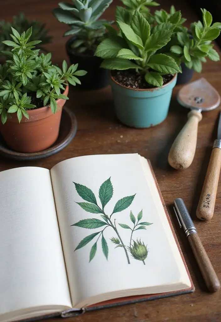 29 Vintage Journal Ideas Simple That Add Classic Style to Your Planning - 10. Botanical Print Journals