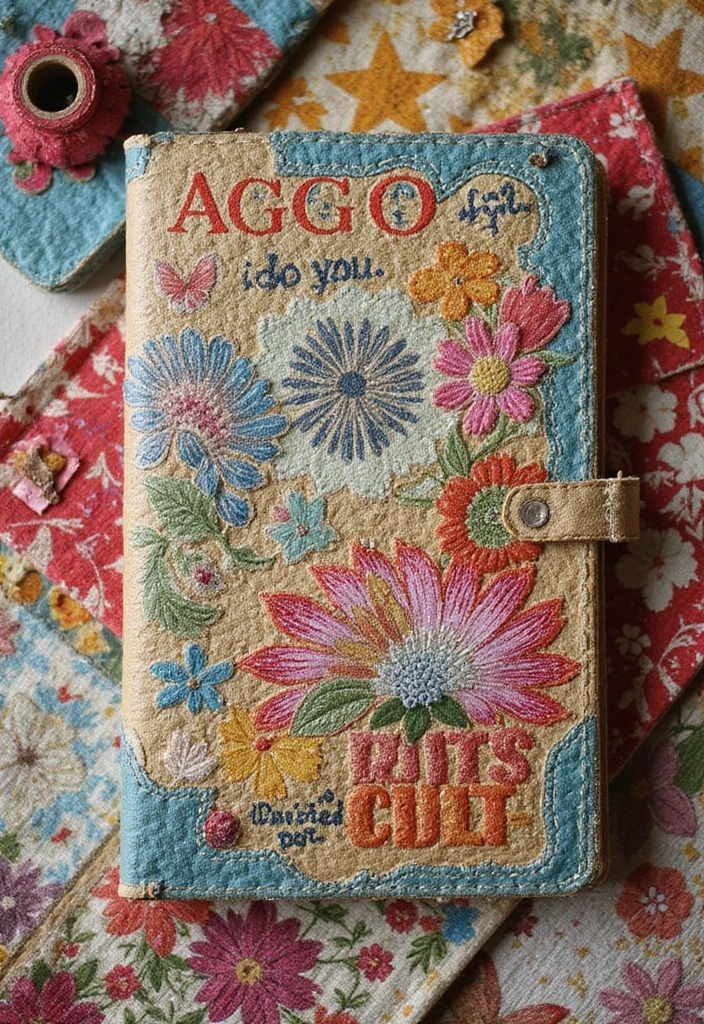 29 Vintage Journal Ideas Simple That Add Classic Style to Your Planning - 11. Quilt-Covered Journals
