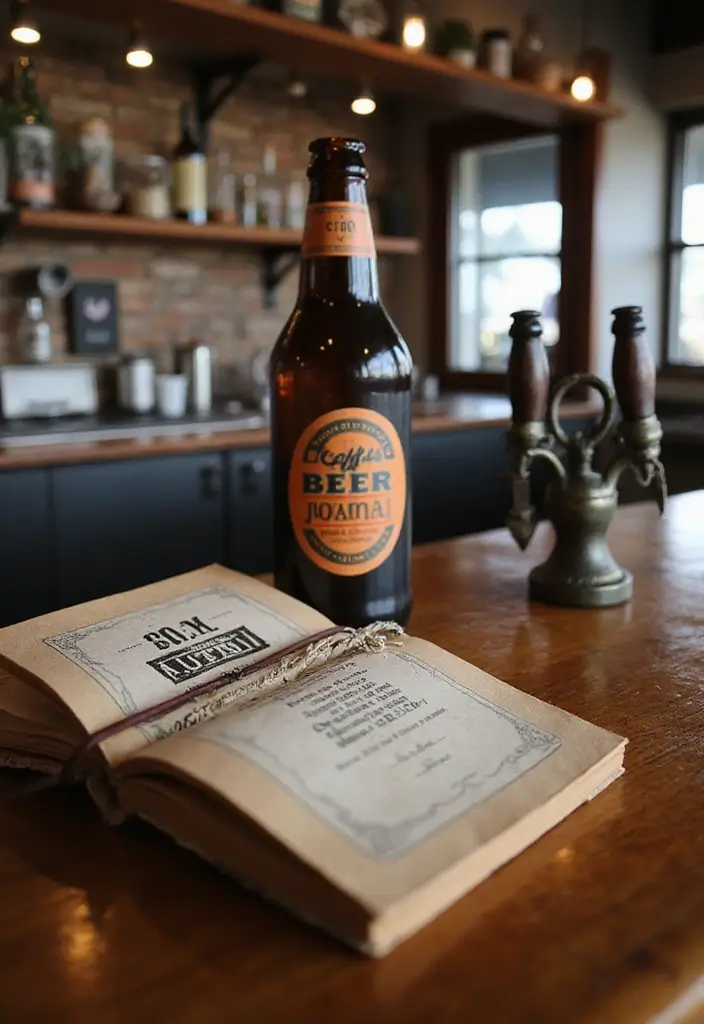 29 Vintage Journal Ideas Simple That Add Classic Style to Your Planning - 15. Craft Beer Journals