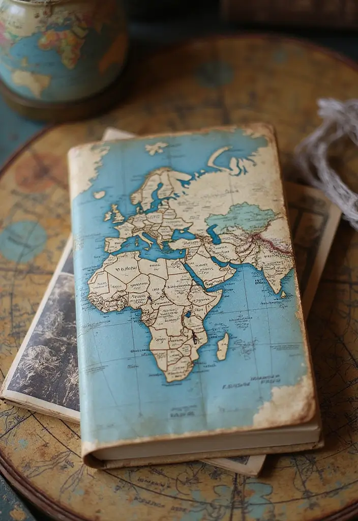 29 Vintage Journal Ideas Simple That Add Classic Style to Your Planning - 24. Vintage Travel Postcard Journals