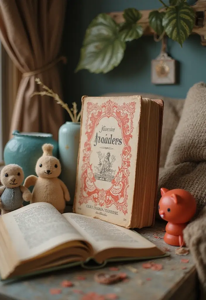 29 Vintage Journal Ideas Simple That Add Classic Style to Your Planning - 25. Vintage Children's Book Journals