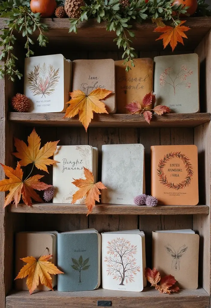 29 Vintage Journal Ideas Simple That Add Classic Style to Your Planning - 28. Vintage Seasonal Journals