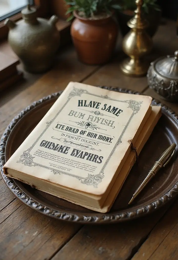 29 Vintage Journal Ideas Simple That Add Classic Style to Your Planning - 9. Vintage Typography Journals