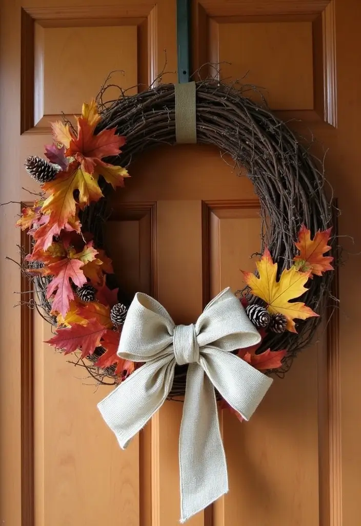 30+ Autumn Craft Ideas For Adults That Make Cozy Seasonal Decor 1 30+ Autumn Craft Ideas For Adults That Make Cozy Seasonal Decor - 1. Rustic Grapevine Wreath